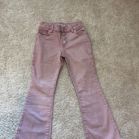 Cat & Jack flare bootcut pink jeans girl size 8 - Picture 1 of 4